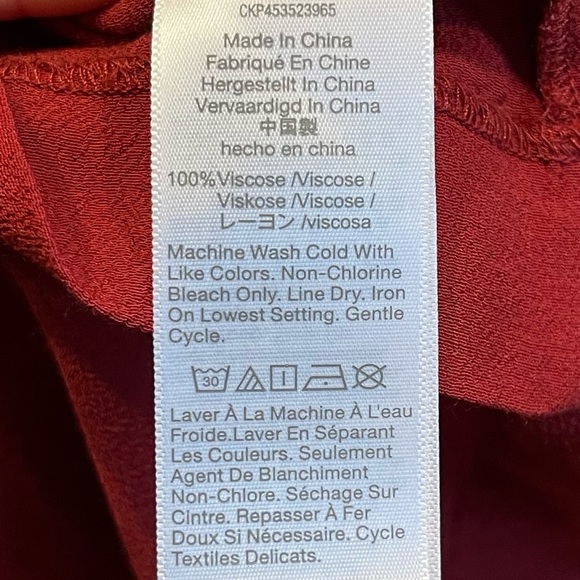 MADEWELL Size S Brick Red Shirt Dress - Picture 4 of 8